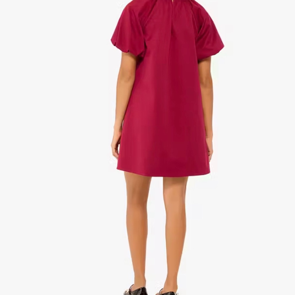 Brand New With Tags Kate Spade Dorothy Berry Red Puff Sleeve Mini Dress - Picture 2 of 3